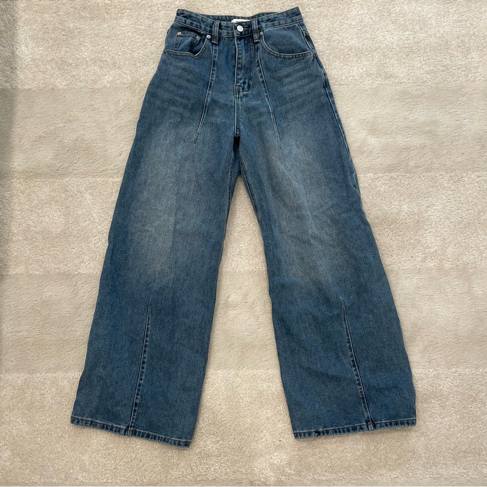 YUMI ROW Women's Fern Washed Denim Size S In Blue - Picture 4 of 8